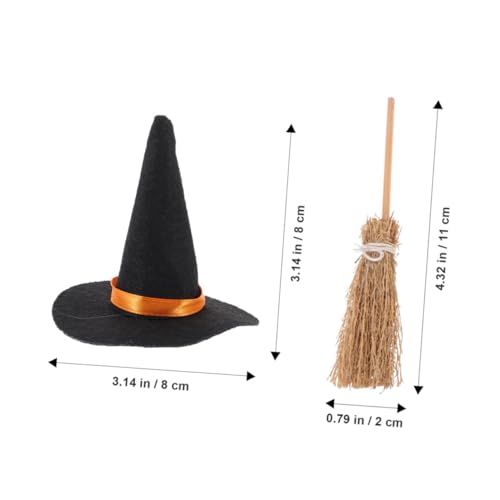 Mini Chapeaux de Sorcière et Balais pour Décorer Facilement Halloween - 2