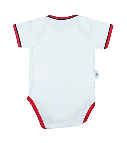 Body Flamengo, Rêve D'or Sport, Bebê Unissex, Branco/Vermelho/Preto, M