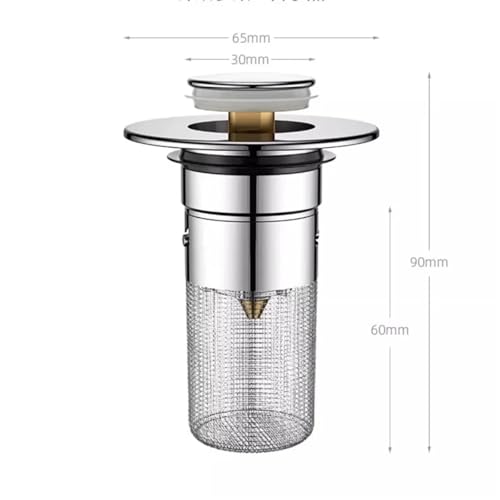 Crépine de lavabo de douche en acier inoxydable avec bouchon anti-odeur