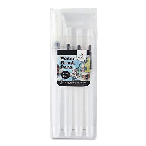 Set pinceles agua Artelle - 4 puntas surtidas - pinceles