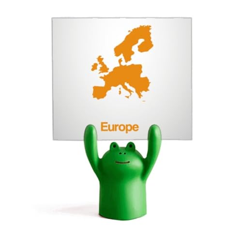 Support pour mémo UE jaune cadeau original pour collègue bureau
