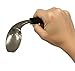 Rehabilitation Advantage Angled Spoon for Right Hand – Lightweight Offset Adaptive Utensil for Arthritis, Parkinson's Tremors & Limited Mobility – Ergonomic Easy-Grip Handle, Stainless Steel