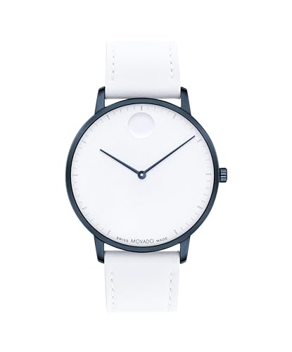 Movado Face Men's Luxury Quartz Watch - Swiss Movement - Water Resistance 30 Meters (3ATM) - Elegant Timepiece - Gift for Him - 41mm