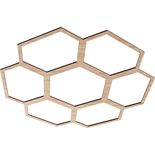 Image of Ekena Millwork 26 inchOD x 9 1 /8 inchID x 3 /8 inchT Florin Wood Fretwork Pierced Ceiling Medallion, Alder