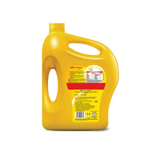 Image of Saffola Total Oil | Heart Pro | Multi source Edible Oil (Blend of Refined Rice Bran oil & Refined Sunflower oil) | Power of 6 | Helps Manage Cholesterol | 5 Litre Jar (Pack of 2)