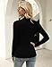 Totatuit Women's Turtleneck Long Sleeve Shirts Fall Fashion Basic Thermal Underwear Tops Winter Clothes 2025 Black Medium