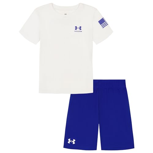 Image of Under Armour Boys 2-piece Short Sleeve T-shirt and Shorts Set, Outdoor Collection