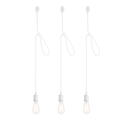 mirrea H Type White Track Lighting Pendant, 4 feet, Pack of 3 by mirrea - Used condition - US$18.19