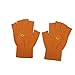 YOB Gants à moitié Doigts Gants for la fléchette Femme Hiver Coton Coton Gants Lady Laine Exposée Hiver Belle Peluche Mignon Hiver Doigt des Doigts for Femme Hiver Chaud Gris Orange (Color : Orange)