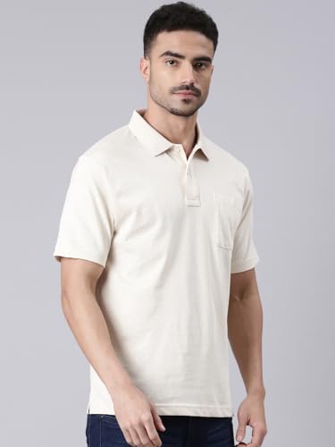 Image of Classic Polo Men's Half Sleeve Polo Neck Authentic Fit Solid Cotton T-Shirt