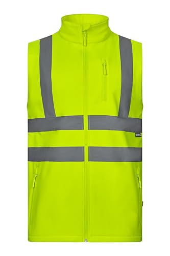 Gilet Soft Shell jaune fluo XL VELILLA pour travailler en sécurité sur chantier