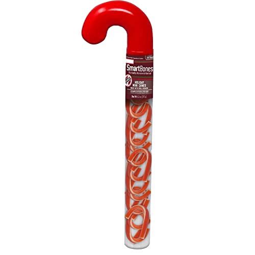SmartBones Holiday Mini Canes, 30 Count, Made with Real Chicken, Rawhide-Free Chews for Dogs