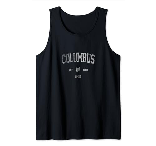 Clásico Columbus Ohio OH State Vintage Estilo Deportivo Camiseta sin Mangas