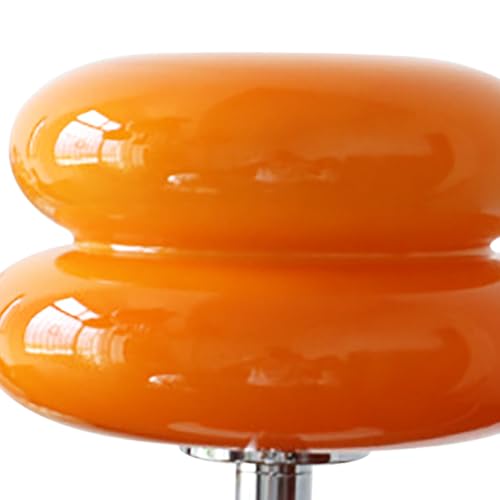 Garosa Nachttischlampe, 3-Fach Dimmbar, Touch-Lampe mit USB-Ladeanschlüssen, Tragbare LED-Nachtlichtlampe für Restaurant, Wohnzimmer und Schreibtisch (ORANGE)