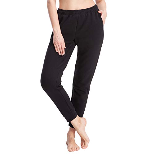 Casei Women's Sweatpants Activewear Joggers Long Pants with Pockets, Black 3XL