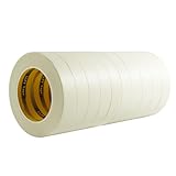 LLPT Masking Tape 3/4 Inch x 55 Yards 10 Packs High Temperature Clean Paint Lines Easy Tear Residue Free No Fusing for Painting Automotive Refinish (PTH1910)