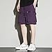 Beach Shorts for Men Summer Big and Tall Vacation Resort Wear Funny Casual Drawstring Shorts Fashion Cotton Outfit Purple X-Large