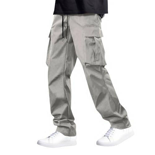 Pantalon cargo homme en coton et lin de qualité supérieure