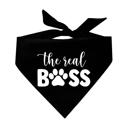 The Real Boss Dog Bandana (Assorted Colors)