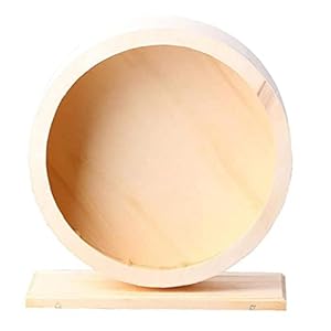 Hamster Wheel Houten Silent hamster uitgevoerd Spinner Wheel Knaagdieren Oefening speelgoed voor Rat Gerbil Muizen…