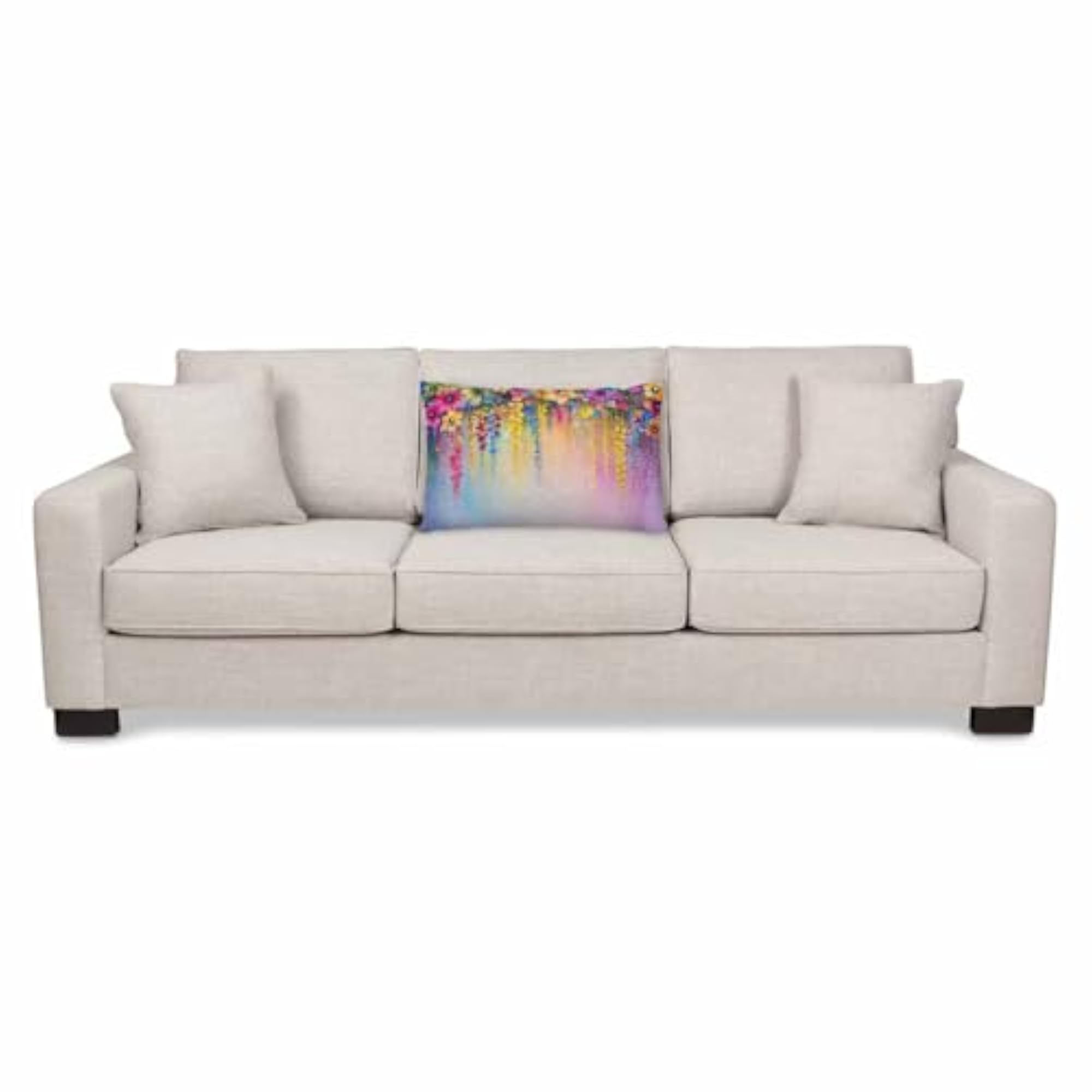 Abstract Floral Watercolor Throw Pillow Cover for Sofa