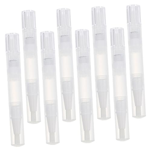 MERRYHAPY 8pezzi Penne Vuote Per Per Unghie e Cuticole Tubo Per Lucidalabbra Trasparente Applicatori Per Per Unghie Per Manicure Art Facili Da Riempire e Trasportare