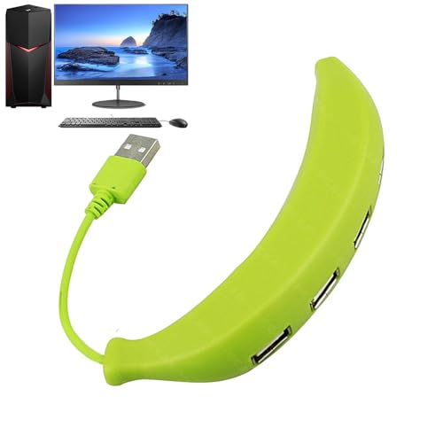 Hub USB - Adattatore usb a 4 porte trasferimento dati veloce Splitter USB a di banana hub compatto di tipo C per laptop PC unità flash fotocamera ideale per workstation e viaggi