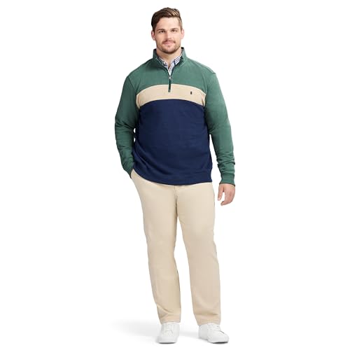 IZOD Men's Big and Tall Advantage Performance Quarter Zip Fleece Pullover Sweatshirt3