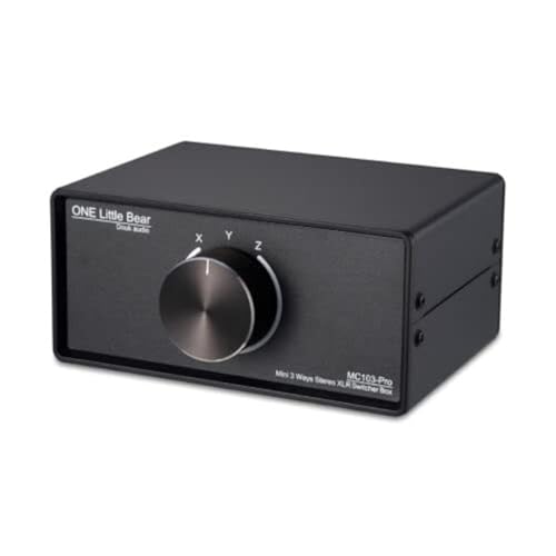 Nobsound 1-IN-3-OUT XLR Audio Switch...