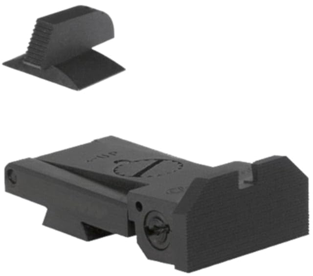 KensightBomar BMCS Serrated Adjustable Target 1911 Rear Sight w/Beveled Blade, Black, 970-005