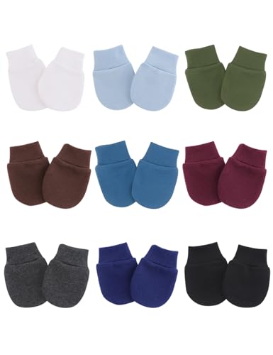 Cute Baby Mittens Newborn, No Scratch Baby Boy Mittens, Baby Girl Hat Gloves for Toddlers, Infant, Newborn