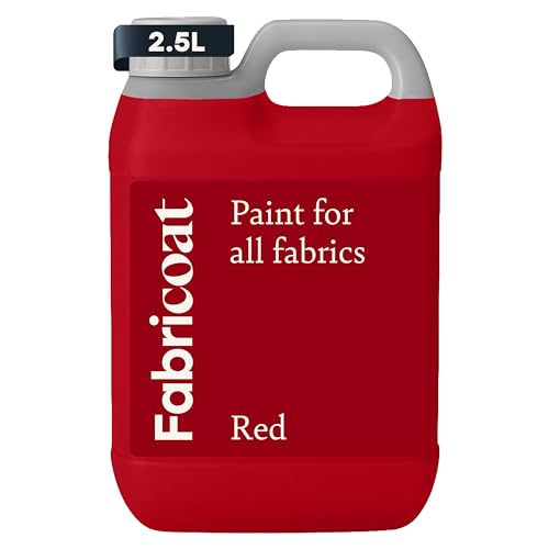 Image of Fabricoat Fabric Paint & Upholstery Dye, Red, Flexible Finish