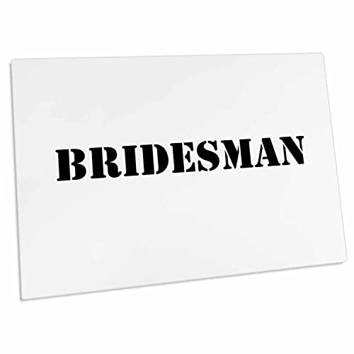 3dRose Bridesmaid Man - Bridesman Negro - Desk Pad