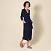 Amazon Essentials Women's Lightweight Waffle Full-Length Robe (Available in Plus Size), Navy, XX-Large