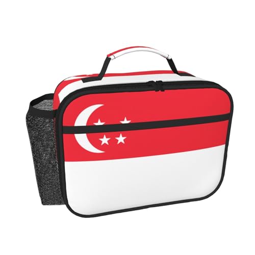 YVNKHKU Insulated Lunch Bag & Women, Singapore Flag