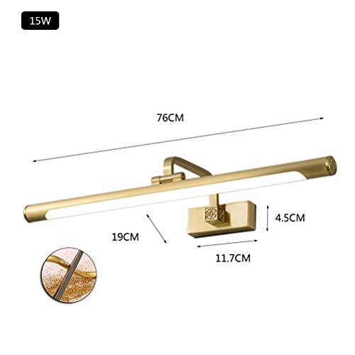 Éclairage avant de miroir rétro avec appliques murales de salle de bain étanches LED - 7