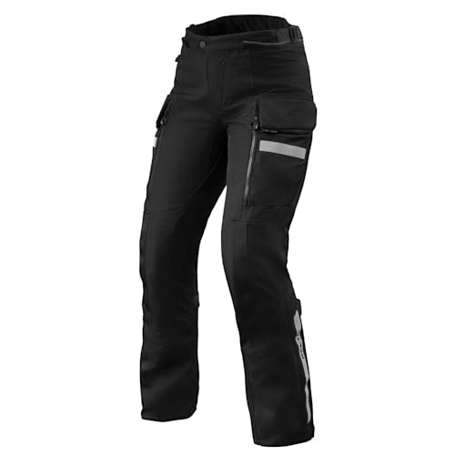 REV'IT! Revit Sand 4 H2O Pantalones textiles para motocicletas para mujer (Black/Black,42)