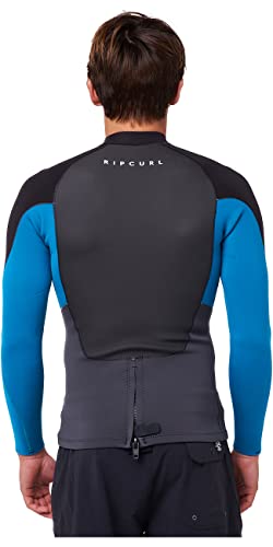Chaqueta de traje de neopreno Rip Curl para hombre Omega manga larga 1.5mm azul talla XL miniatura 4