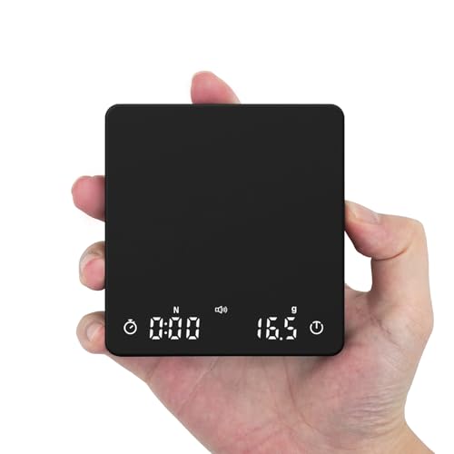 Comparison: Best Scale For Espresso 9 Rechargeable Coffee Scale with Auto Timing,Mini Espresso Scale with Timer, 2kg/0.1g High Precision Scale for Coffee Beans, Black