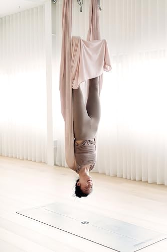 Image of F.Life Aerial Silk Yoga Hammock & Swing for yoga Inversion,Strength training,starter hardware kit