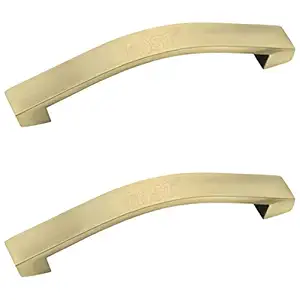 FAST CP14S Premium Heavy Brass Antique Cabinet Pull Handle (96 mm, Yellow) -2 Pieces