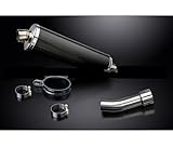 pot d'échappement 750 gsxr k7  Compatible avec/Remplacement pour 750 GSXR SRAD -96/99- SILENCIEUX ECHAPPEMENT OVALE CARBONE 450 mm-DELK