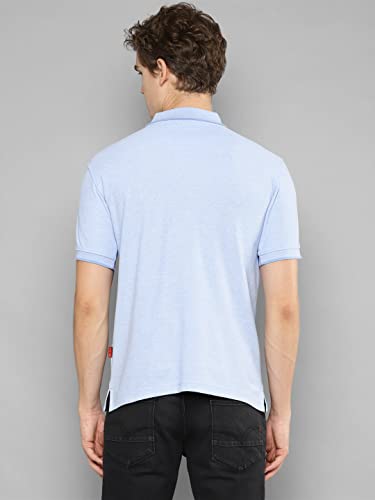 Image of Allen Cooper Solid Pure Cotton Polo Tshirts for Men