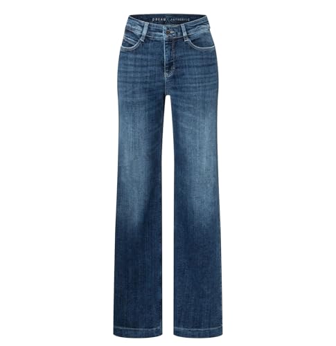 Mac - Pantalones vaqueros de 5 bolsillos para mujer, Dream Wide Authentic (5439-90-0358L), azul, 36W / 32L