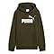 PUMA Jungen 2 Color No. 1 Logo Hoodie FL B Sweatshirt, Dunkles Olivgrün, 164 EU