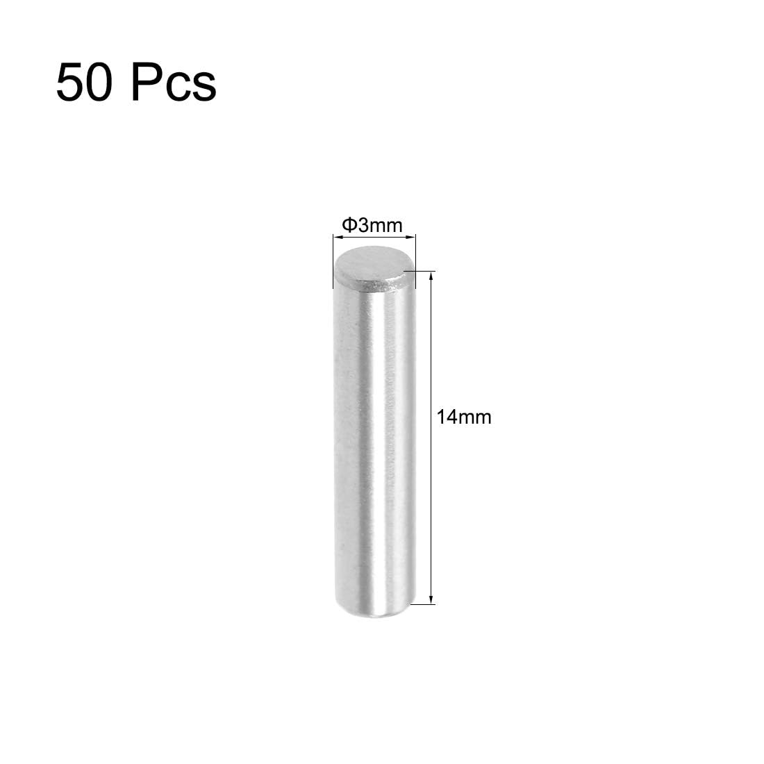 TA-VIGOR 50Pcs 3mm x 14mm Dowel Pins - Image 2
