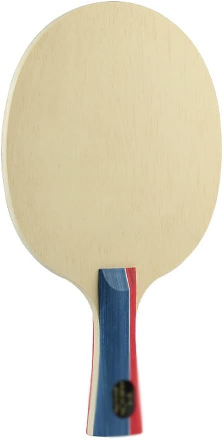 Wood Table Tennis Racket 5 Layers Medium Speed Ping Pong Racket Blade Great Teenage to Play