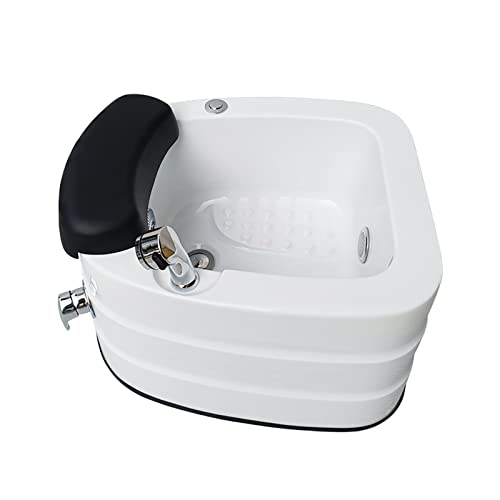 WYOERN Washing Salon Footbath Sink Feet Soaking Tub Pedicure Supplies Salon Massage Equipment Acrylic Pedicure Sink Surf Independent Heated Footbath Health Manicure Basin (Size : Single Bath)