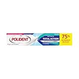 POLIDENT - Total Action - Crème Adhésive pour Prothèse Dentaire - Fixation Jusqu'à 12 ...