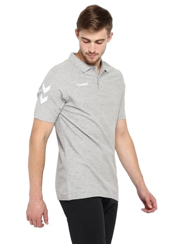 Image of hummel Go Cotton Logo T-Shirt 2.0 | Comfortable | Breathable Fabric | Durable | for Everyday Use | Ideal for Yoga or Gym | Cotton T-Shirt for Men